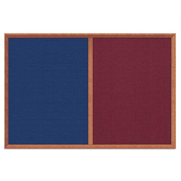 Enclosed Corkboard, 1 Door, 60"x36", 4" Fra